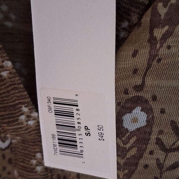 Lucky Brand NWT Boho Long Sleeve Blouse Top Olive Green Autumn MSRP $50 SOFT S - Picture 7 of 14